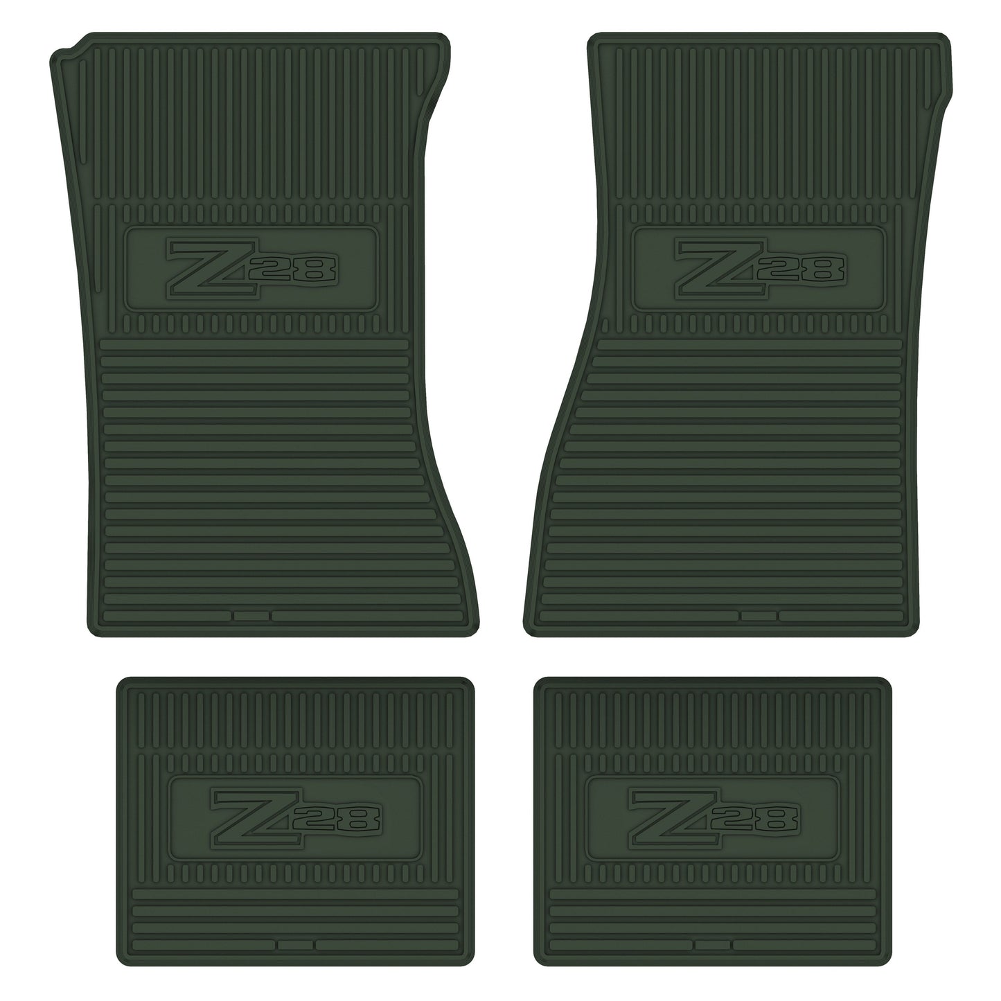 72-74 CHEVROLET CAMARO 'Z/28' FLOOR MATS - GREEN