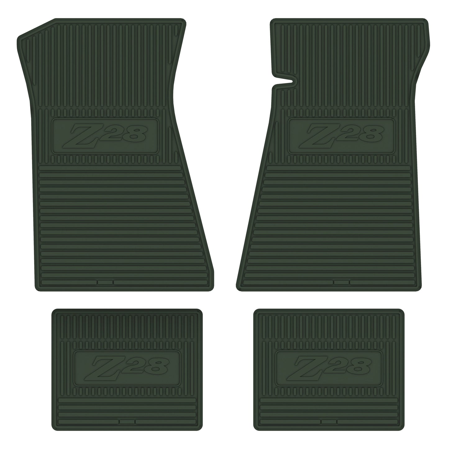 77-78 CHEVROLET CAMARO 'Z/28' FLOOR MATS - GREEN