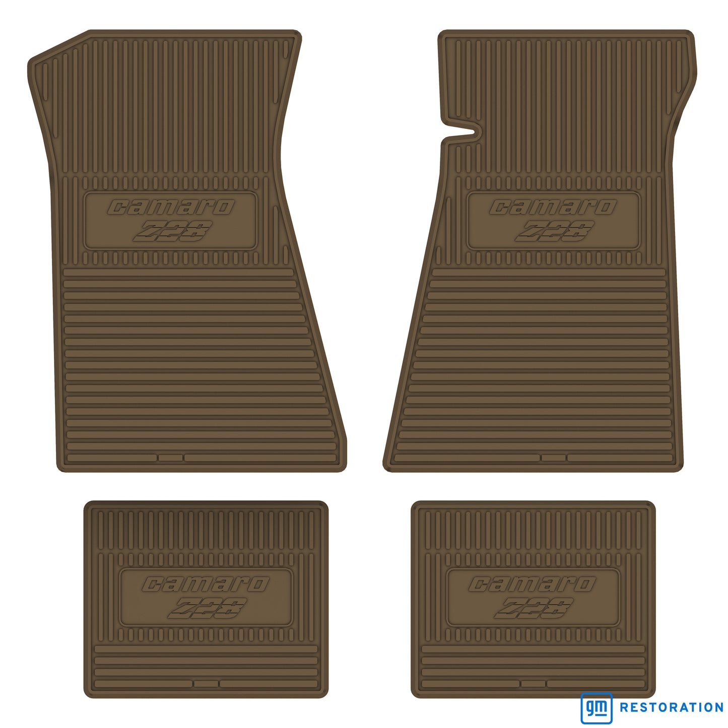 79-81 CHEVROLET 'CAMARO Z/28' FLOOR MATS - DARK GOLD