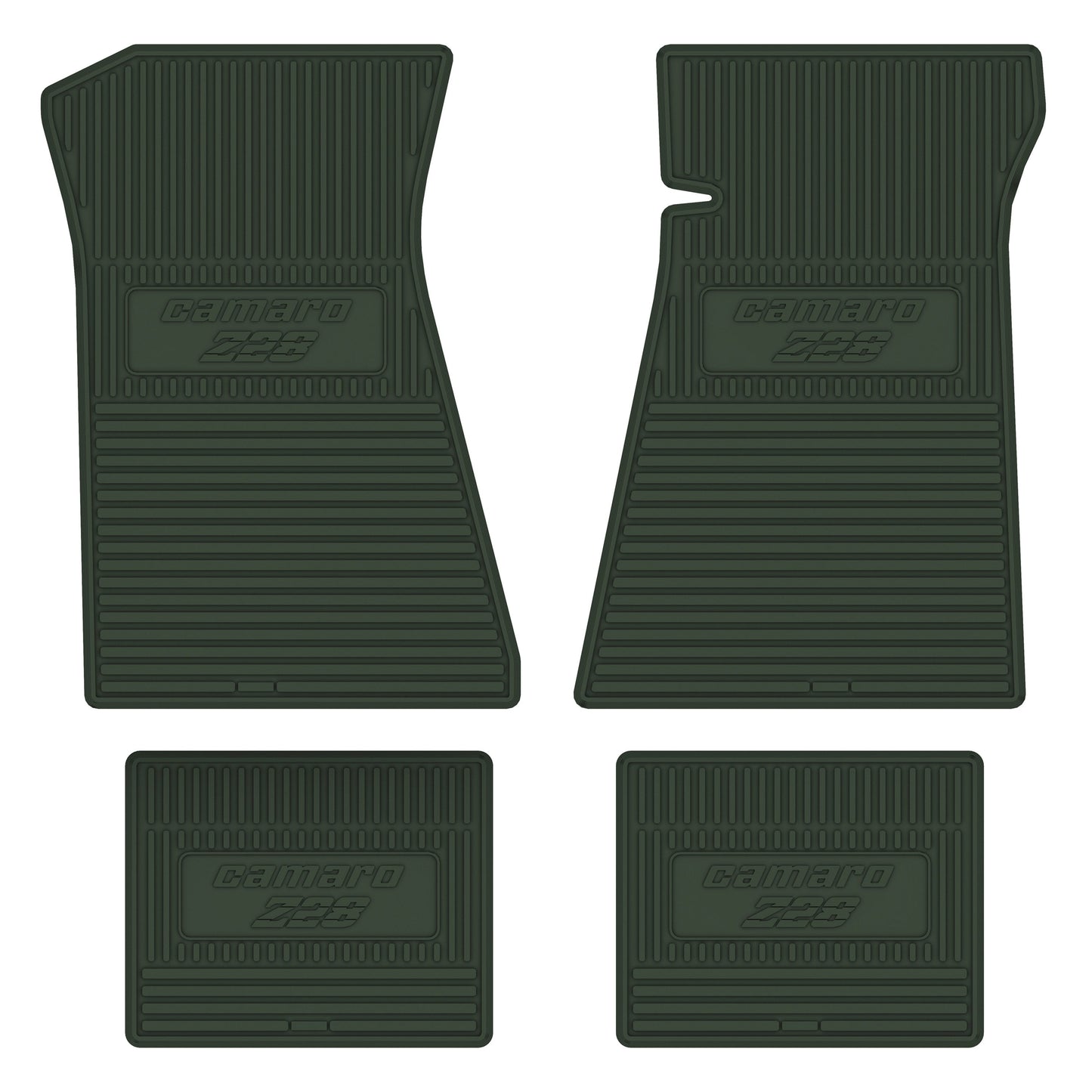 79-81 CHEVROLET 'CAMARO Z/28' FLOOR MATS - GREEN