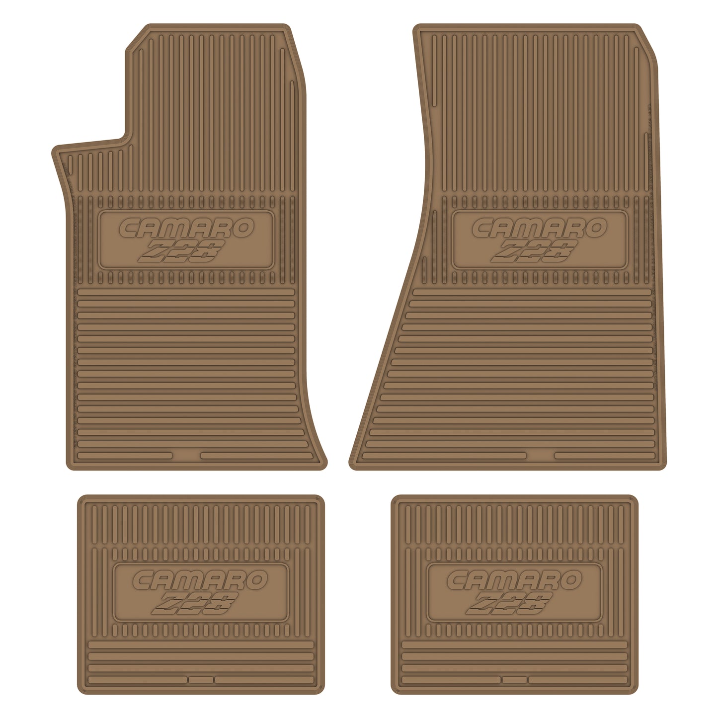 82-84 CHEVROLET 'CAMARO Z/28' FLOOR MATS - TAN