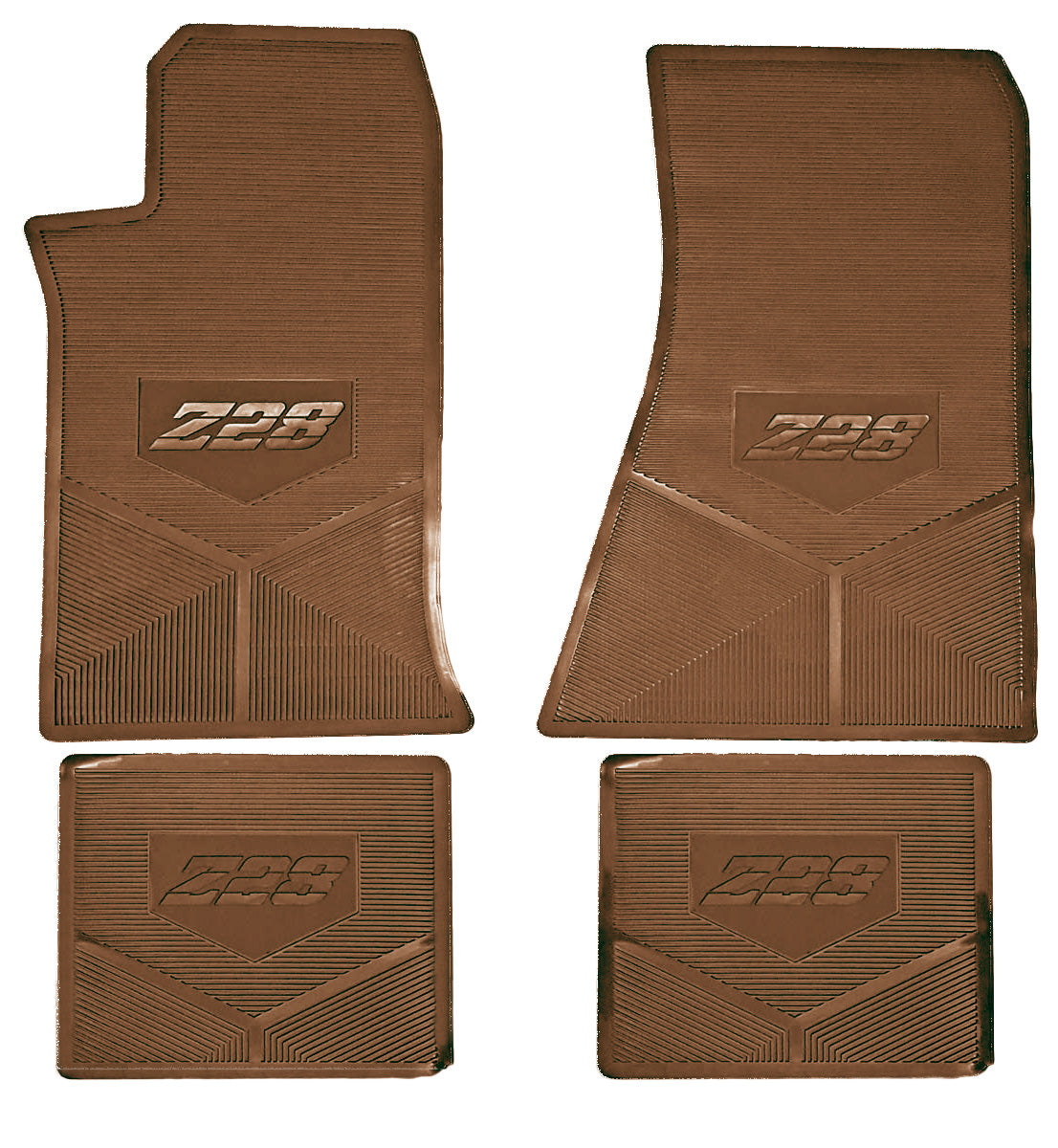 85-92 CHEVROLET CAMARO 'Z/28' FLOOR MATS - SADDLE