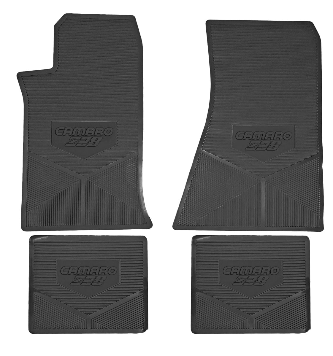 85-92 CHEVROLET 'CAMARO Z/28' FLOOR MATS - BLACK