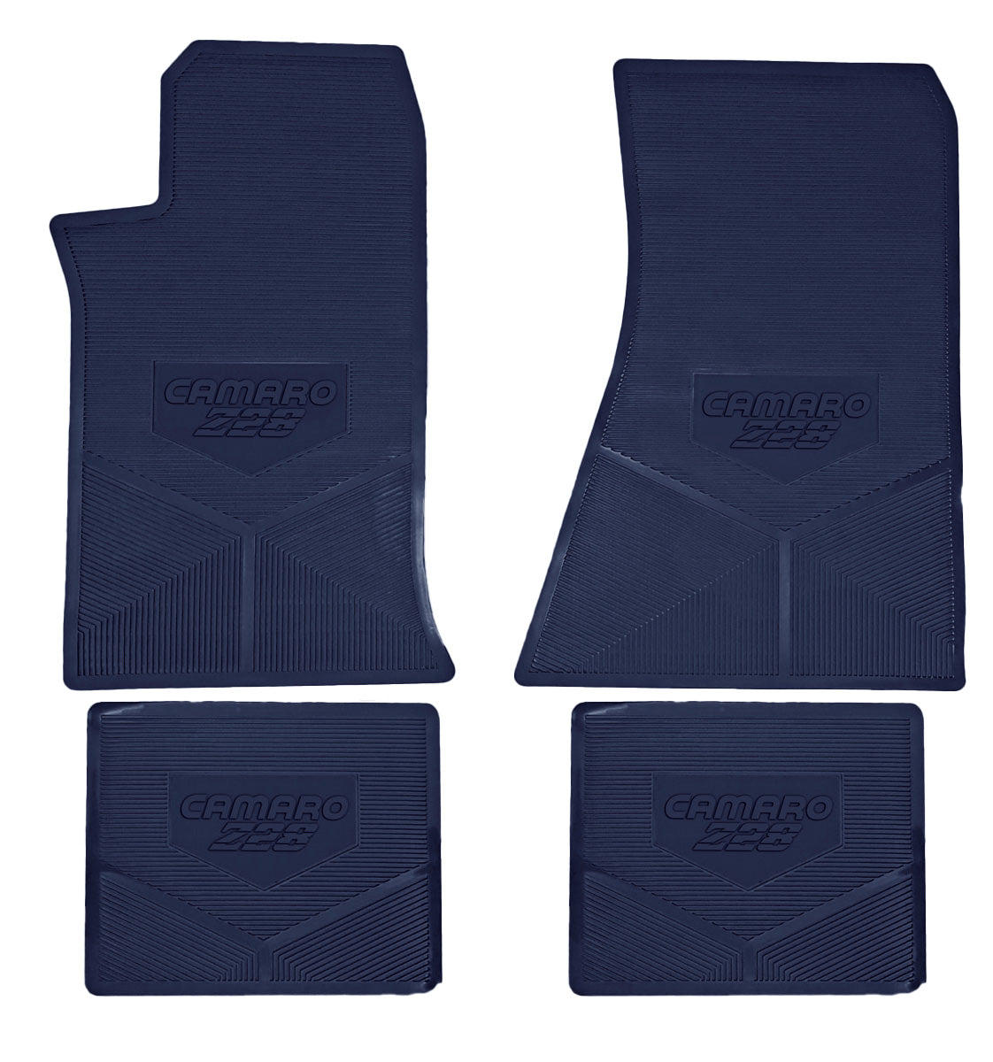 85-92 CHEVROLET 'CAMARO Z/28' FLOOR MATS - DARK BLUE