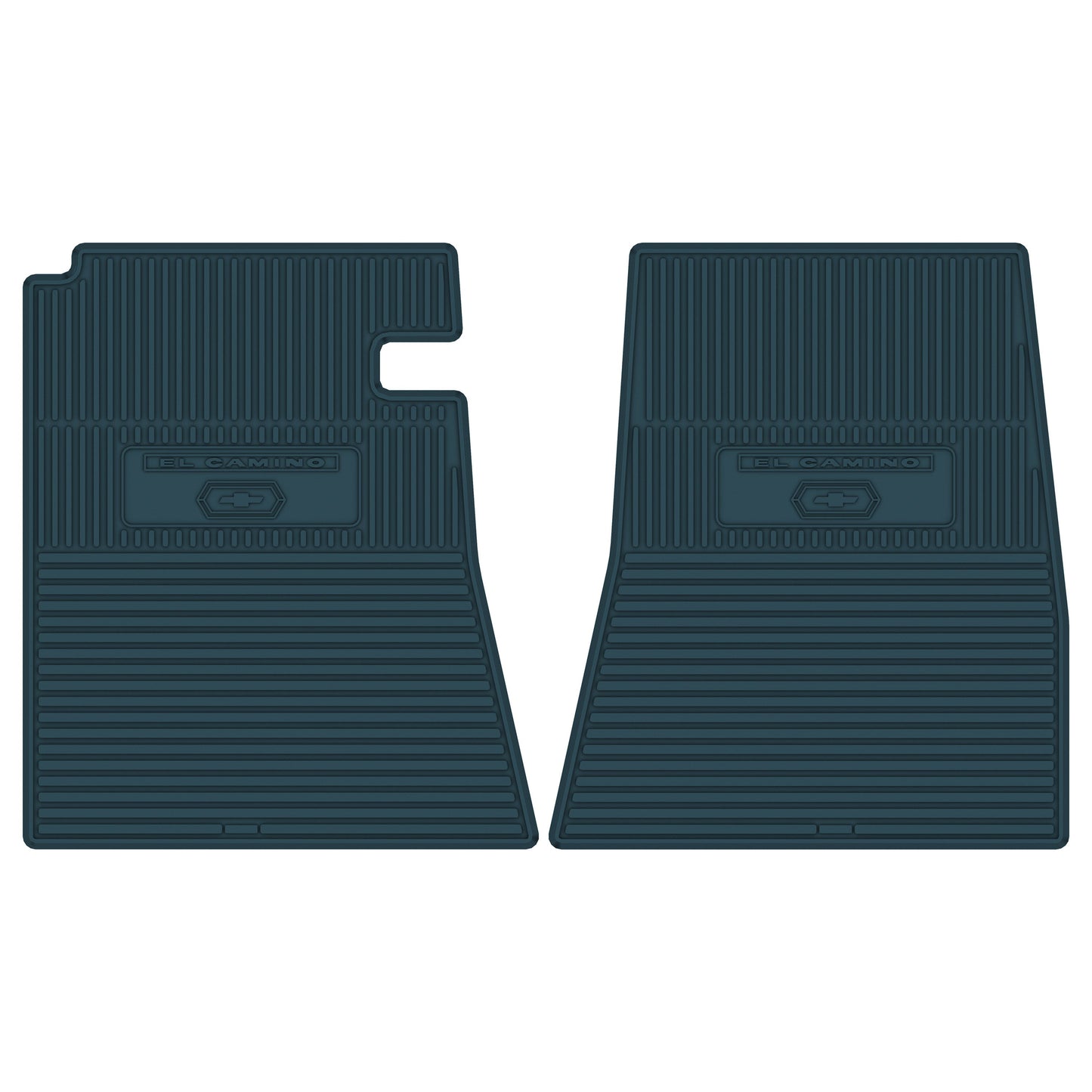 64 CHEVROLET 'EL CAMINO W/ BOWTIE' FLOOR MATS - TURQUOISE