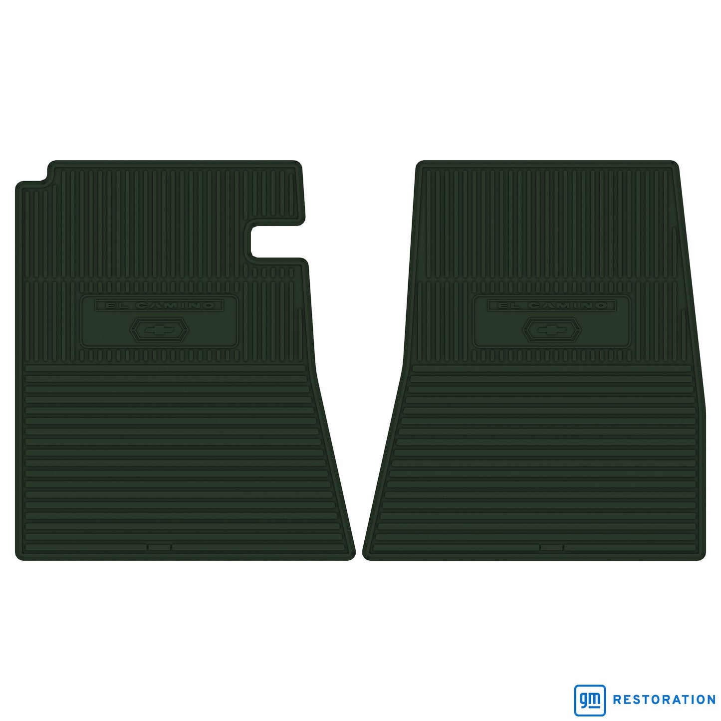 64 CHEVROLET 'EL CAMINO W/ BOWTIE' FLOOR MATS - GREEN