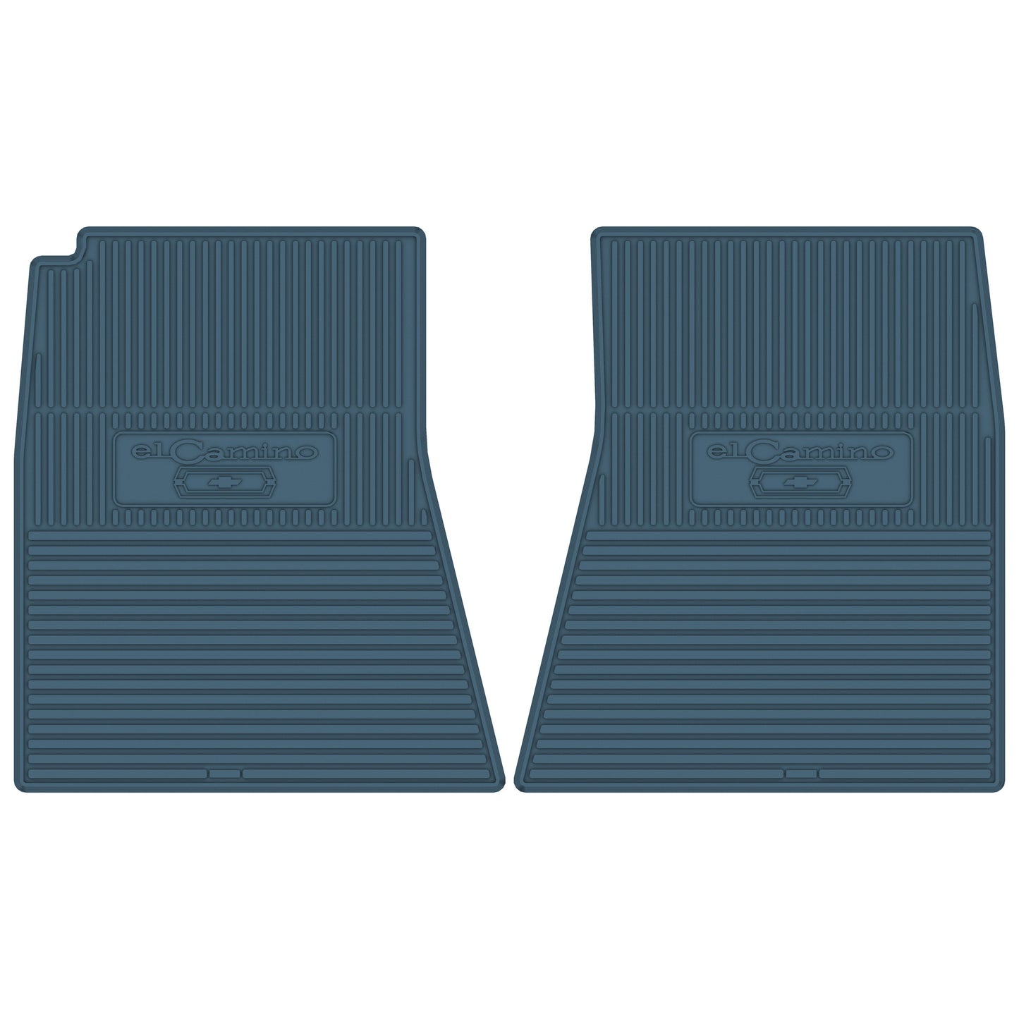68-69 CHEVROLET 'EL CAMINO W/ BOWTIE' FLOOR MATS - MEDIUM BLUE