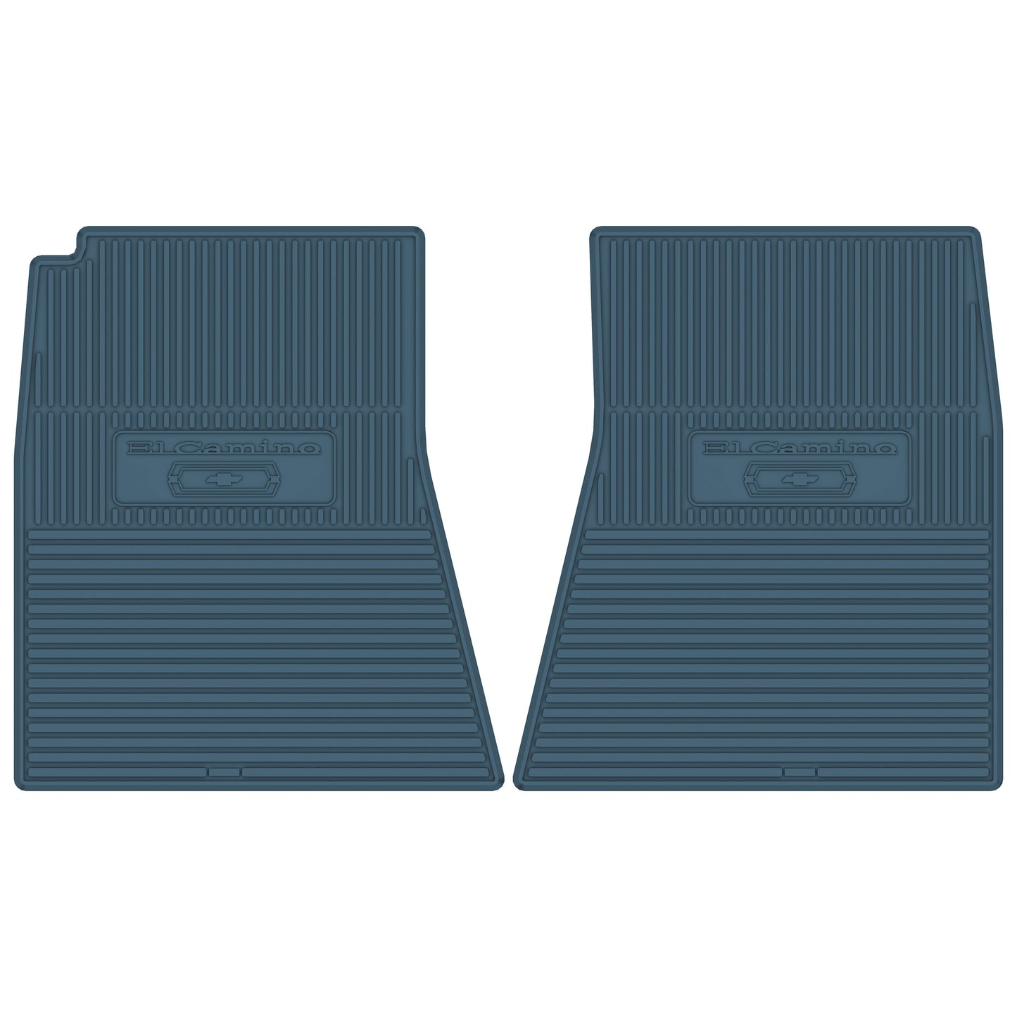 70 CHEVROLET 'EL CAMINO W/ BOWTIE' FLOOR MATS - MEDIUM BLUE