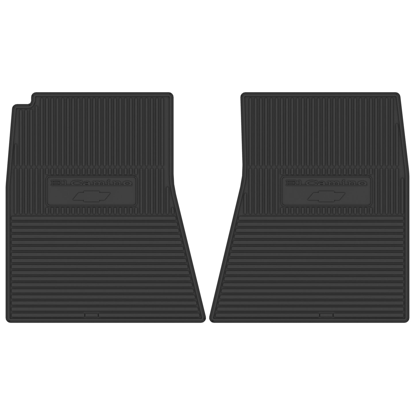 71-72 CHEVROLET 'EL CAMINO W/ BOWTIE' FLOOR MATS - BLACK