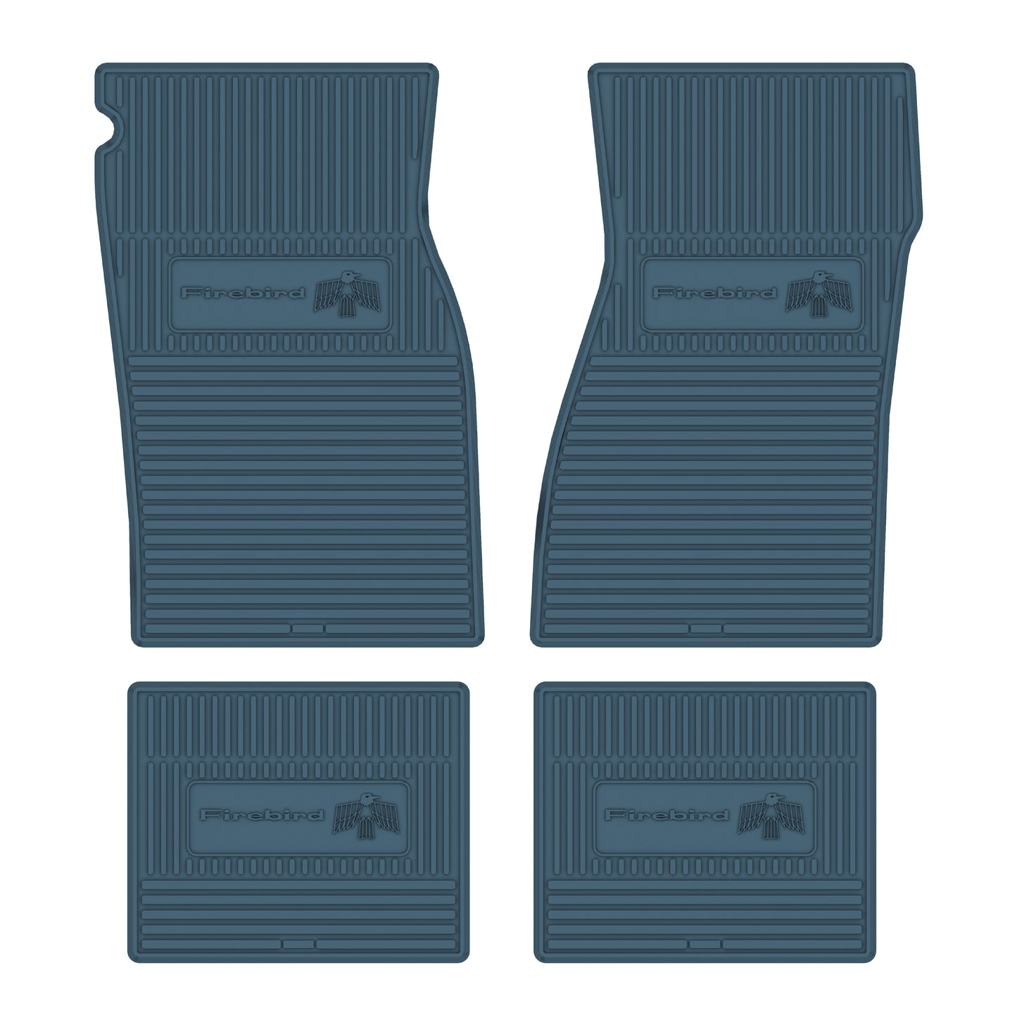 67-69 PONTIAC 'FIREBIRD' FLOOR MATS - MEDIUM BLUE