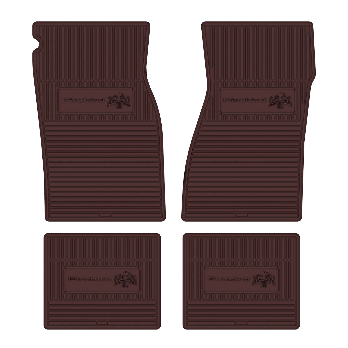67/69 FIREBIRD VINYL FLOORMATS MAROON