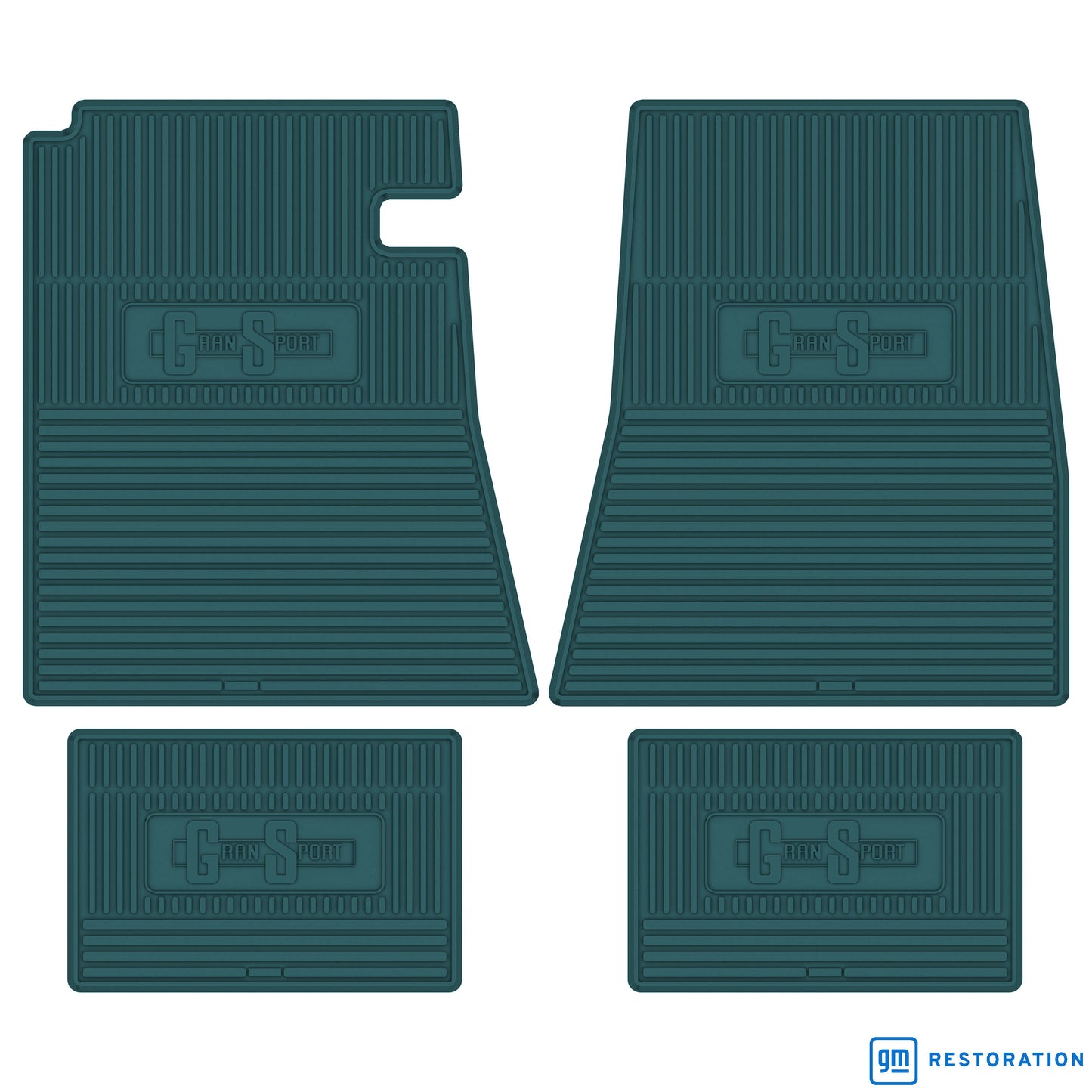 66 BUICK 'GRAN SPORT' FLOOR MATS - AQUA