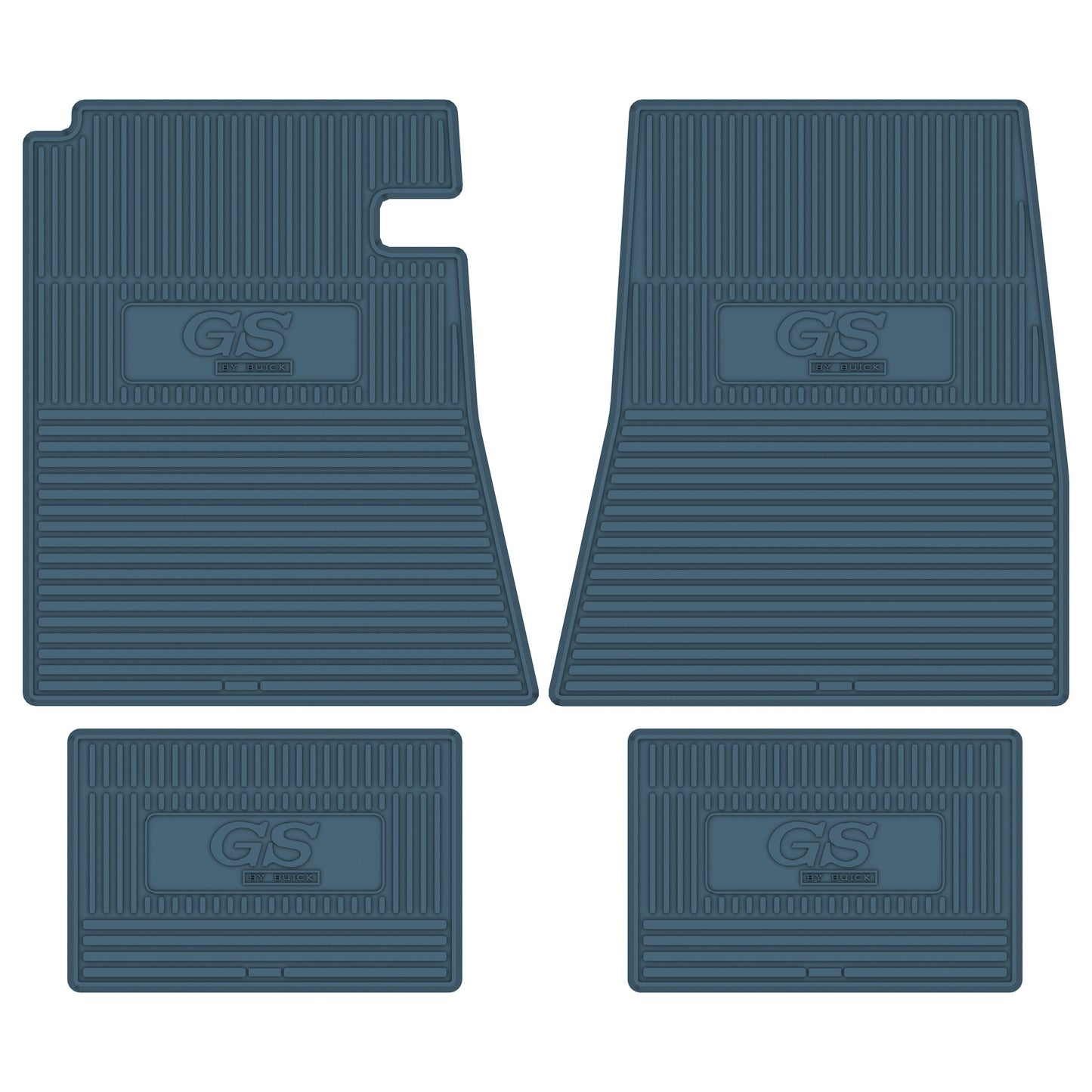 67 BUICK GRAN SPORT 'GS BY BUICK' FLOOR MATS - MEDIUM BLUE