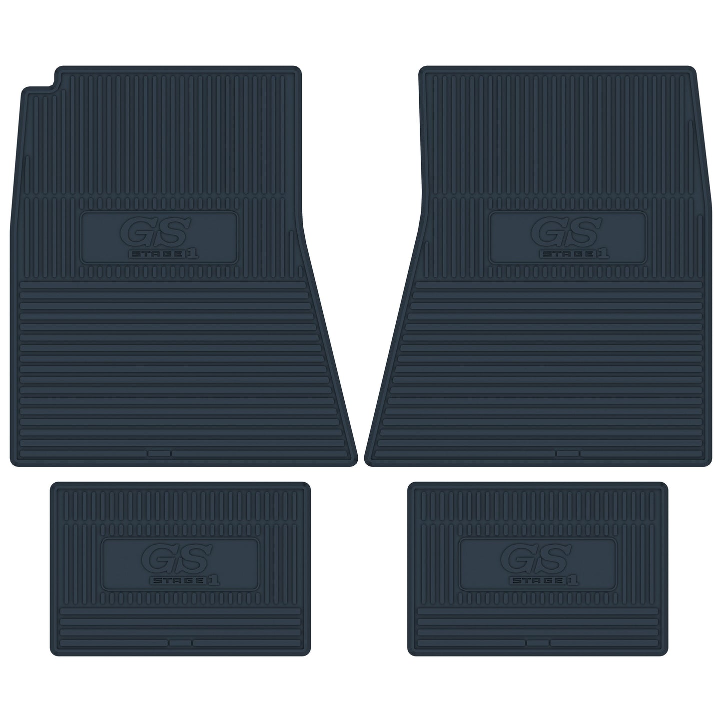 70-72 BUICK GRAN SPORT 'GS STAGE 1' FLOOR MATS - DARK BLUE