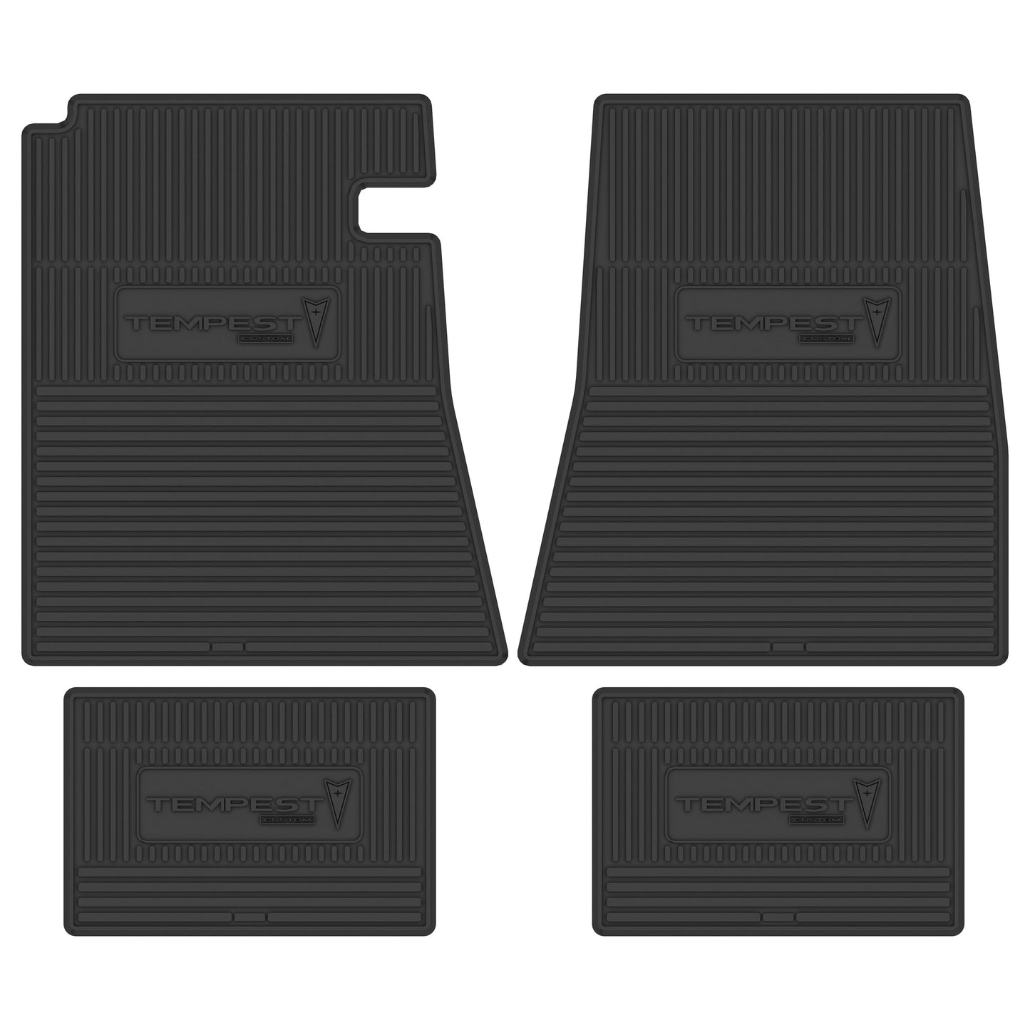 65 PONTIAC 'TEMPEST CUSTOM' FLOOR MATS - BLACK