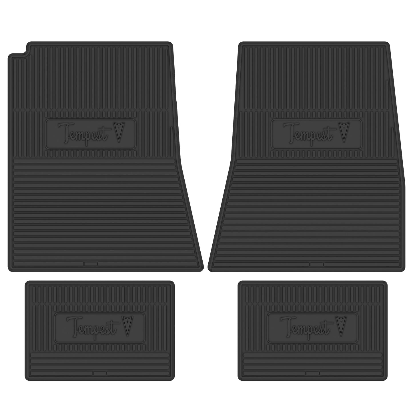 66 PONTIAC 'TEMPEST' FLOOR MATS - BLACK