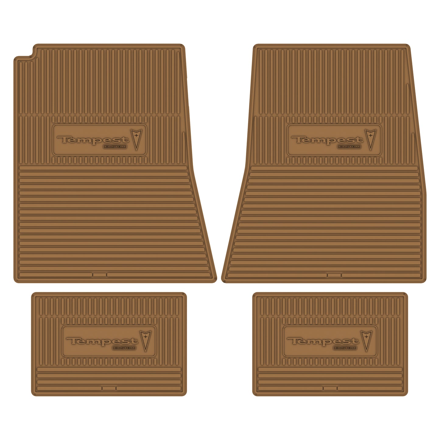 67 PONTIAC 'TEMPEST CUSTOM' FLOOR MATS - GOLD
