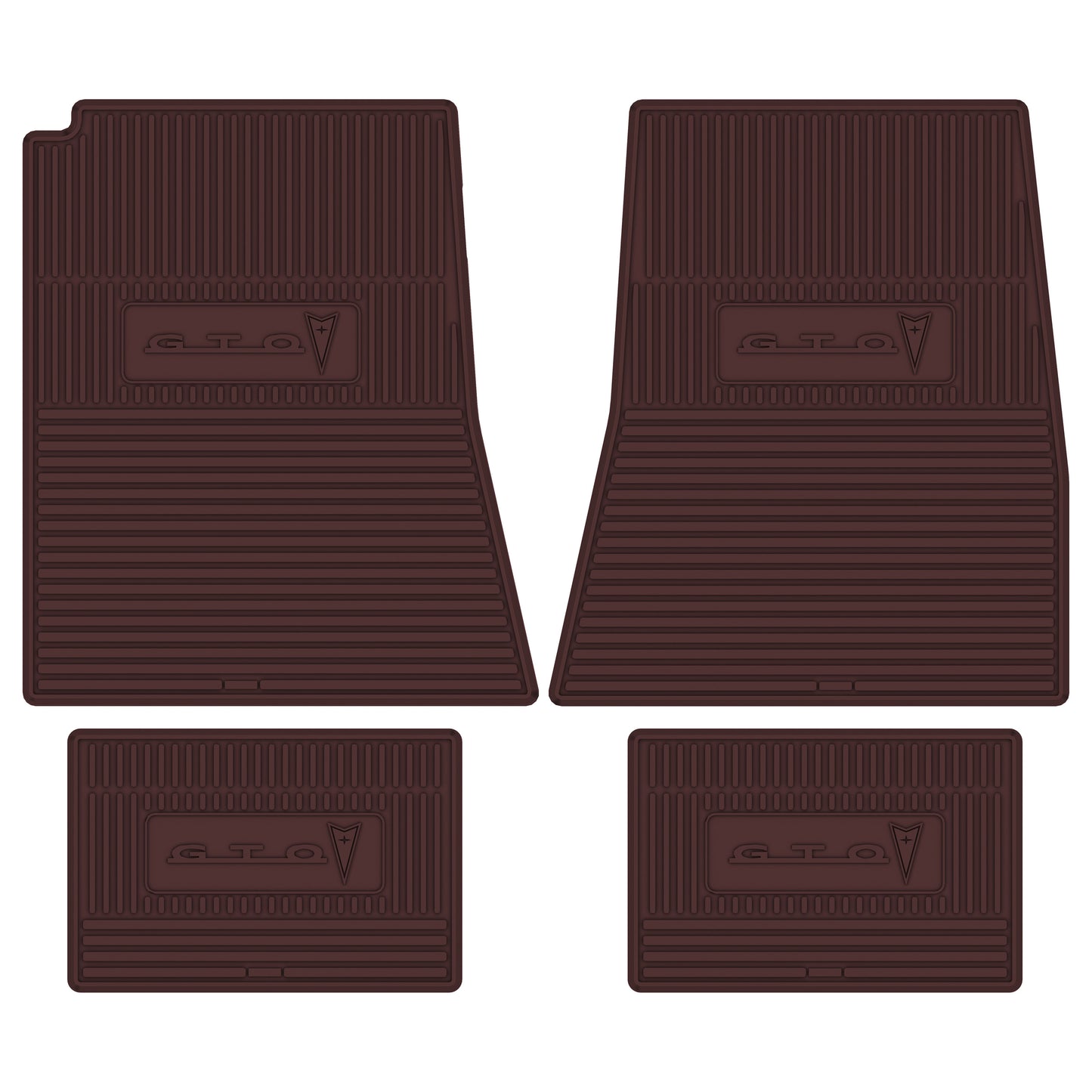 66-67 PONTIAC 'GTO' FLOOR MATS - MAROON
