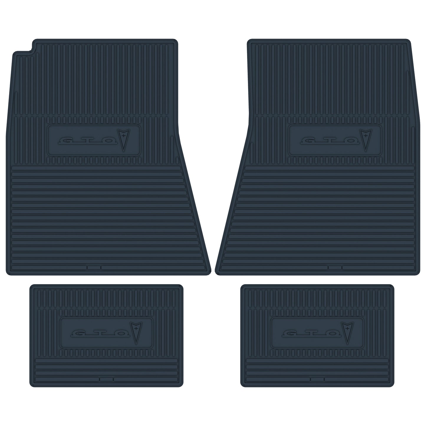 68-72 PONTIAC 'GTO' FLOOR MATS - DARK BLUE