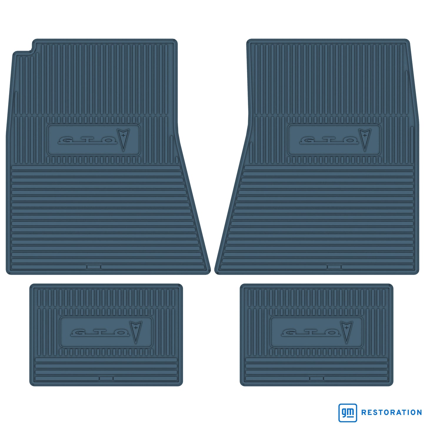 68-72 PONTIAC 'GTO' FLOOR MATS - MEDIUM BLUE