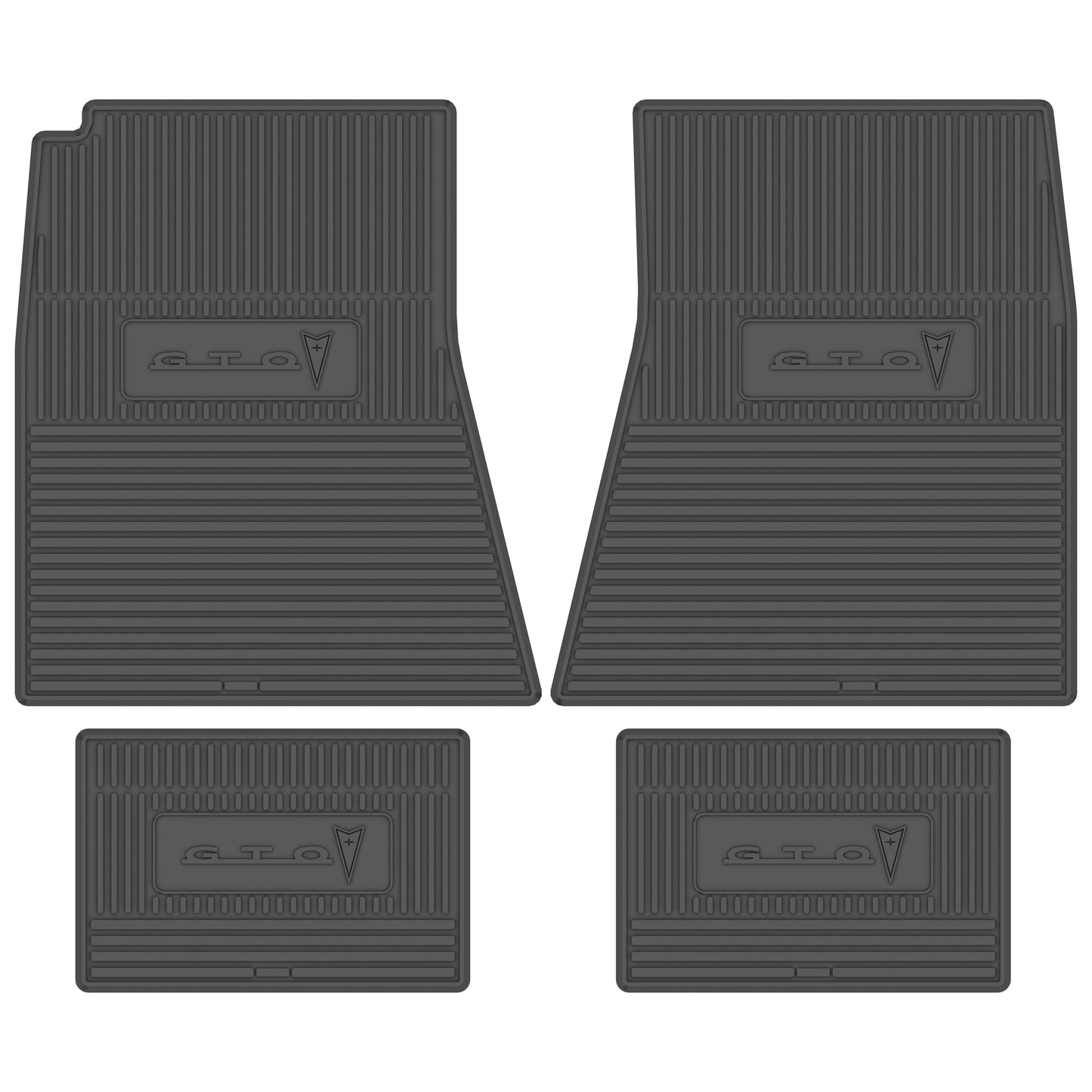 68-72 PONTIAC 'GTO' FLOOR MATS - GRAY
