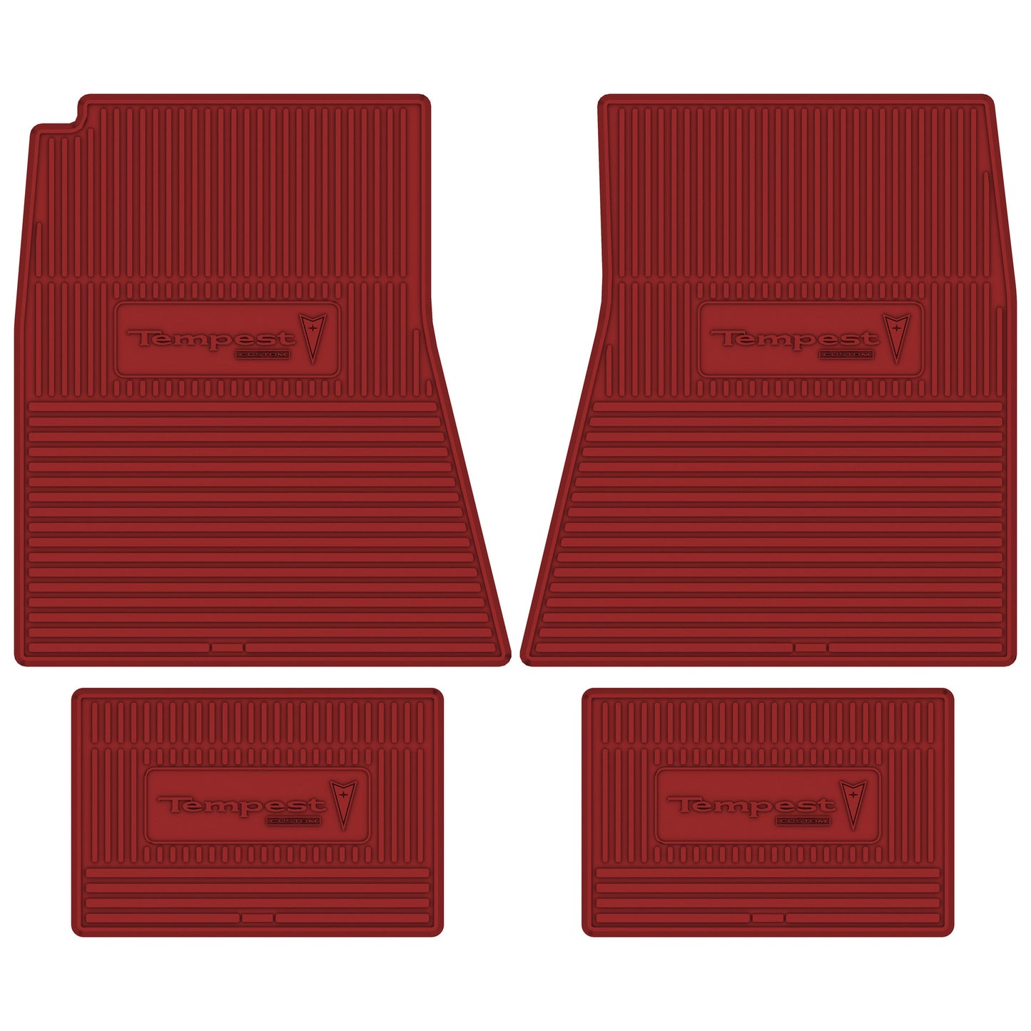 68 PONTIAC 'TEMPEST CUSTOM' FLOOR MATS - RED