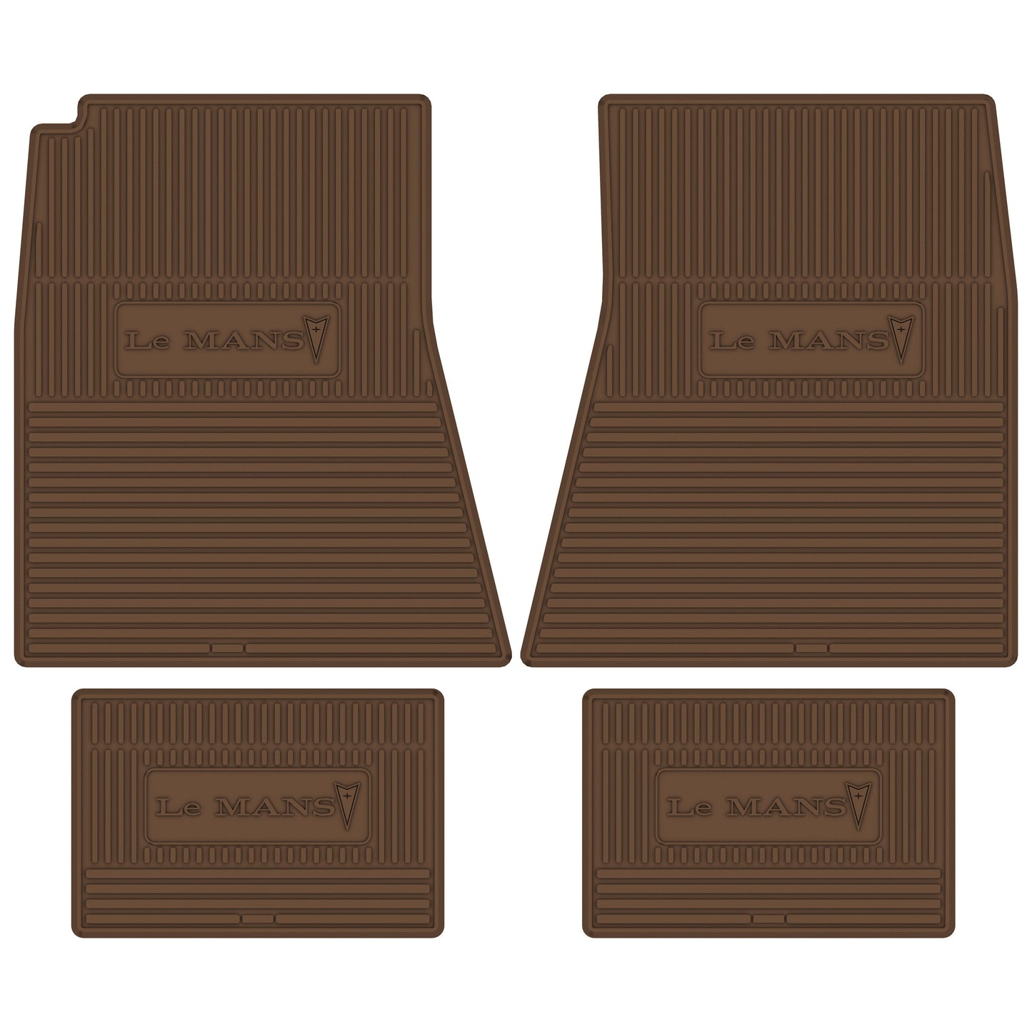70-72 PONTIAC 'LEMANS' FLOOR MATS - SADDLE