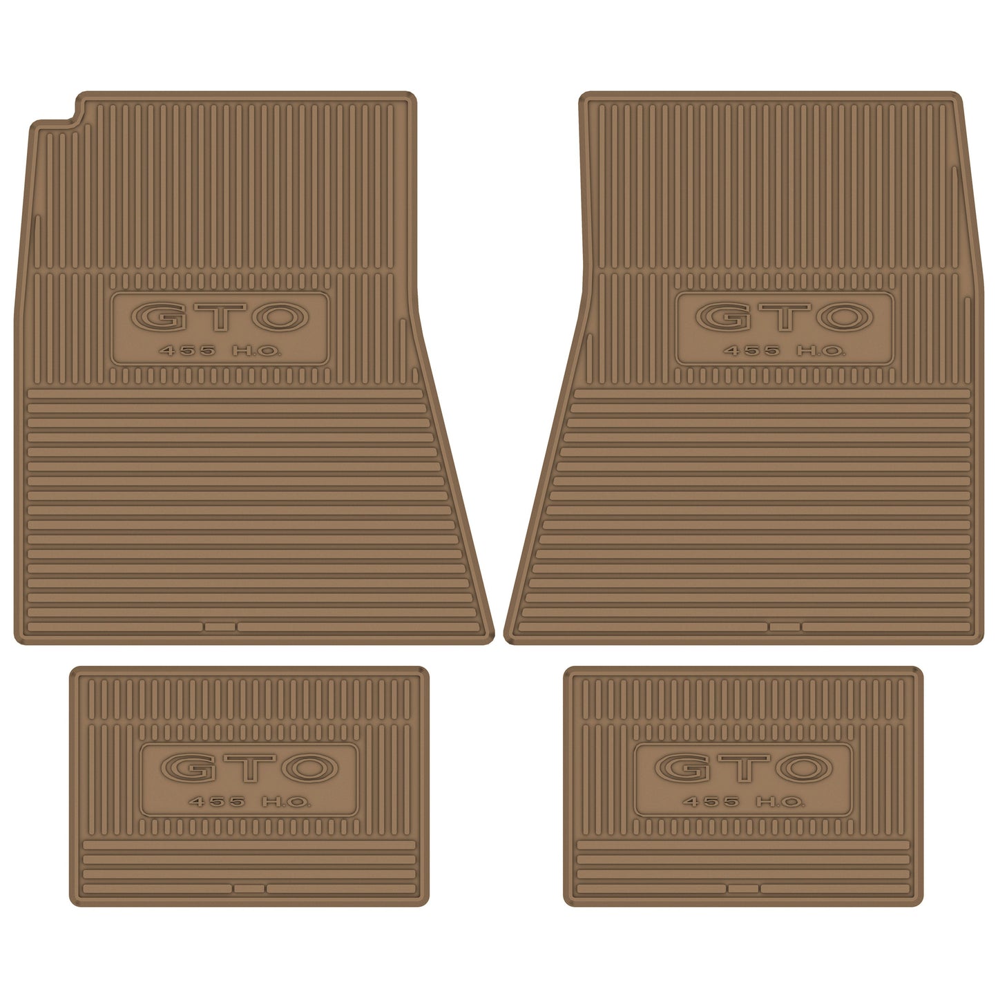 70-72 PONTIAC 'GTO 455 HO' FLOOR MATS - TAN