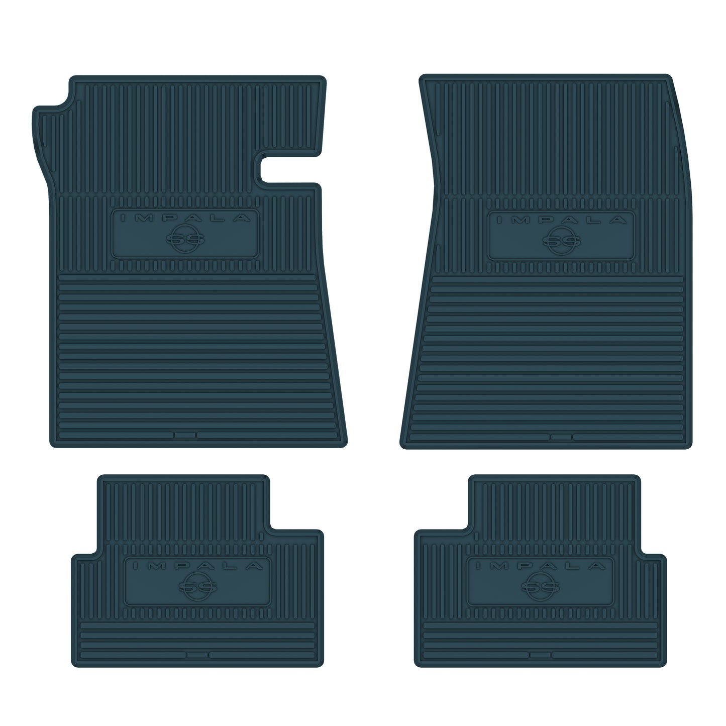 64 CHEVROLET 'IMPALA SS' FLOOR MATS - TURQUOISE