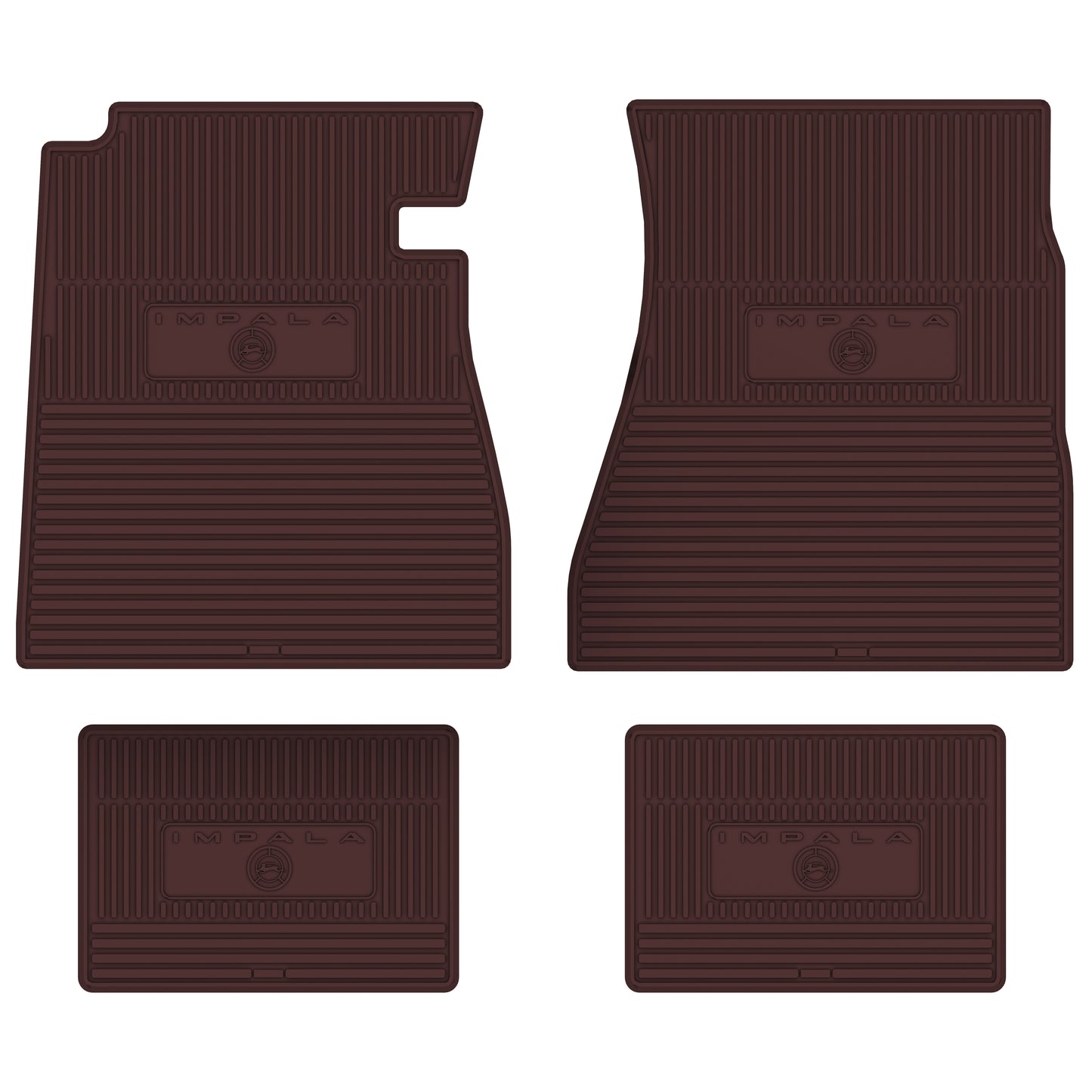 65-66 CHEVROLET 'IMPALA' FLOOR MATS - MAROON