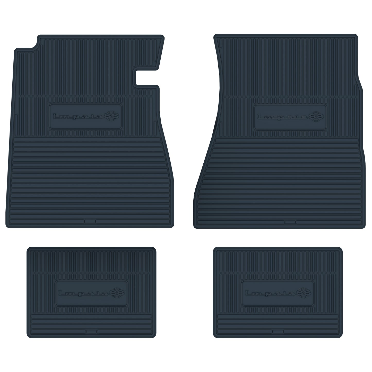 67 CHEVROLET 'IMPALA SS' FLOOR MATS - DARK BLUE