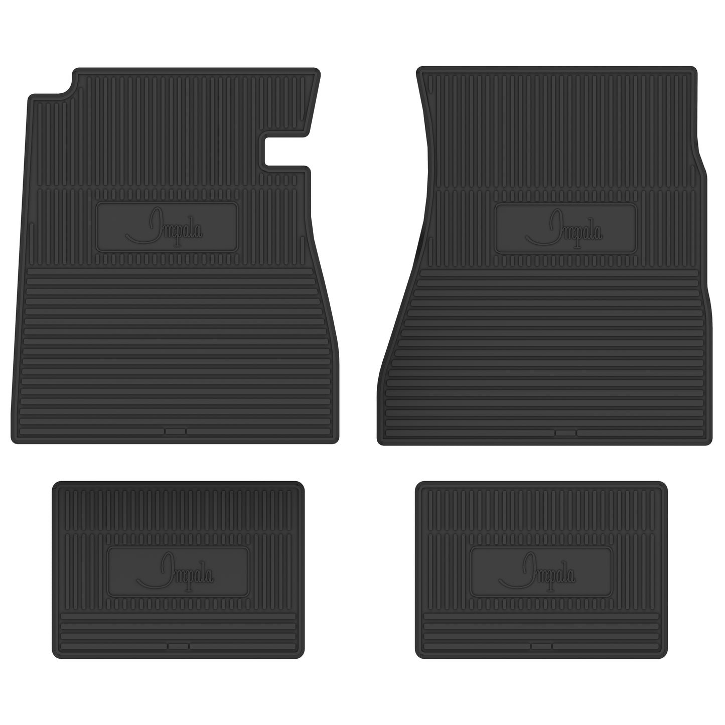 68 CHEVROLET 'IMPALA' FLOOR MATS - BLACK