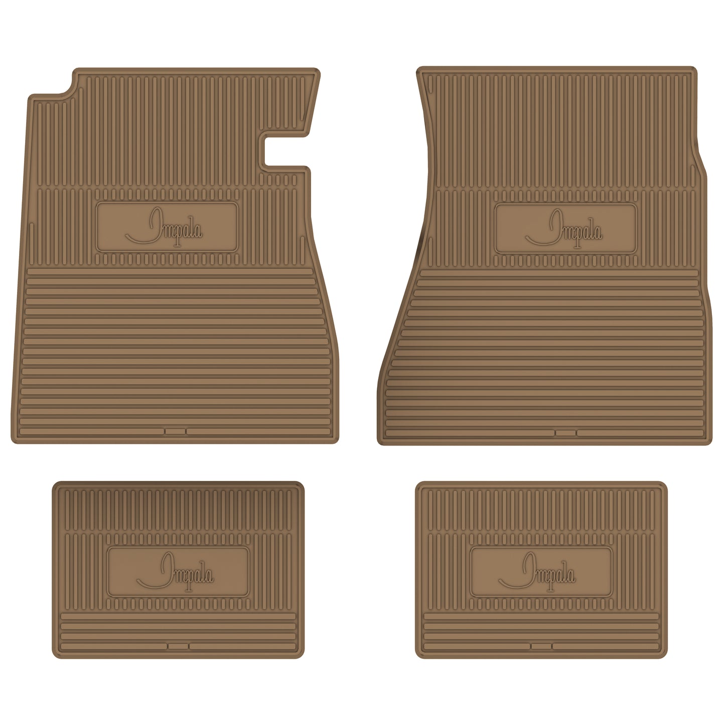 68 CHEVROLET 'IMPALA' FLOOR MATS - TAN