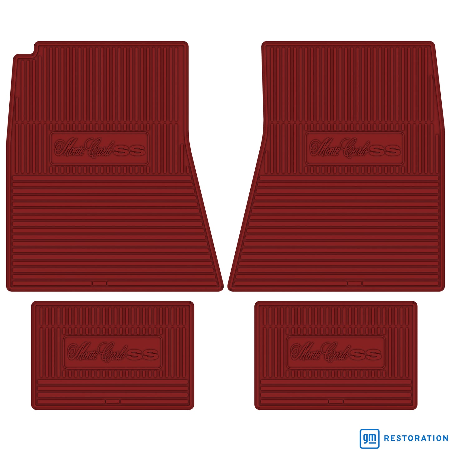 70-72 CHEVROLET 'MONTE CARLO SS' FLOOR MATS - RED