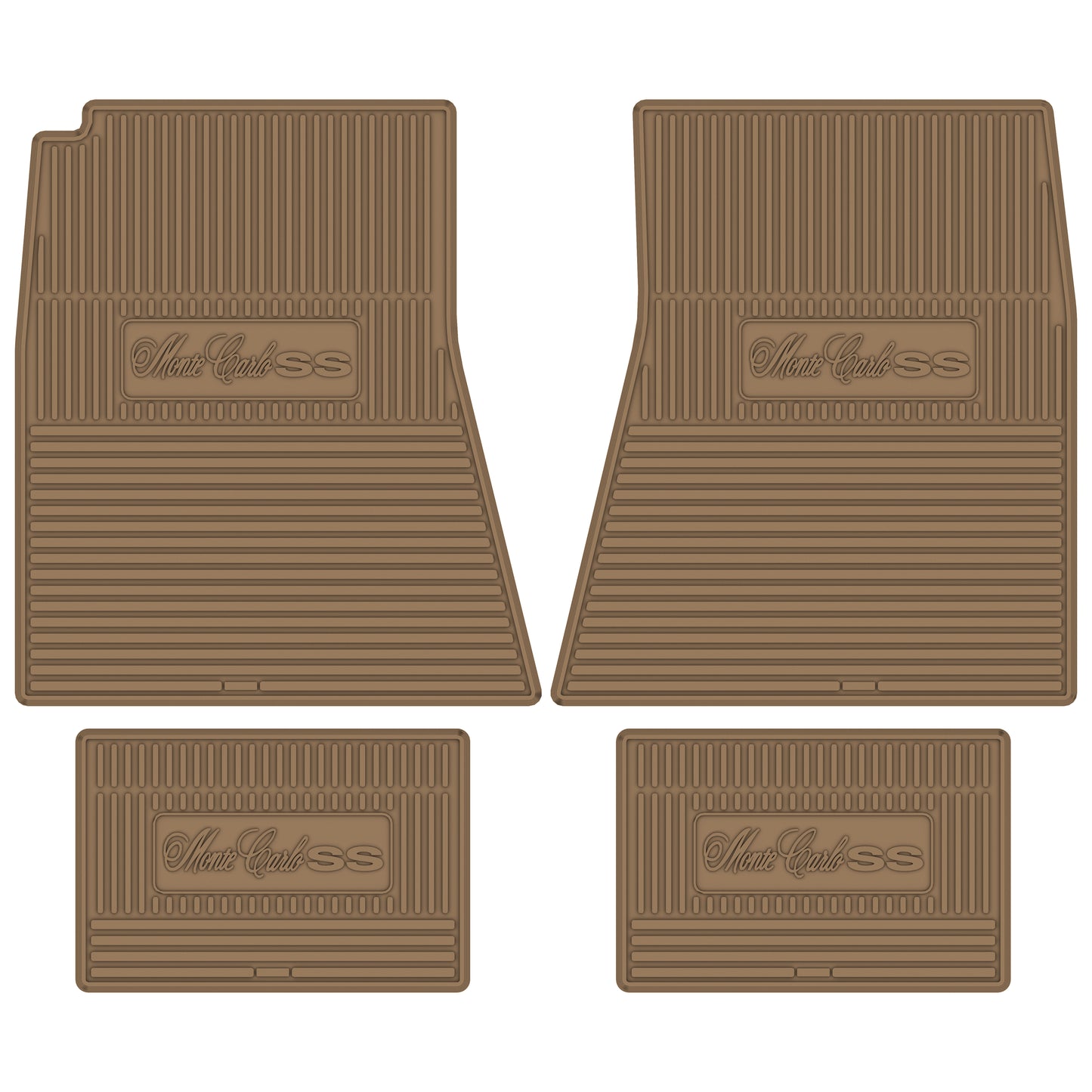 70-72 CHEVROLET 'MONTE CARLO SS' FLOOR MATS - TAN