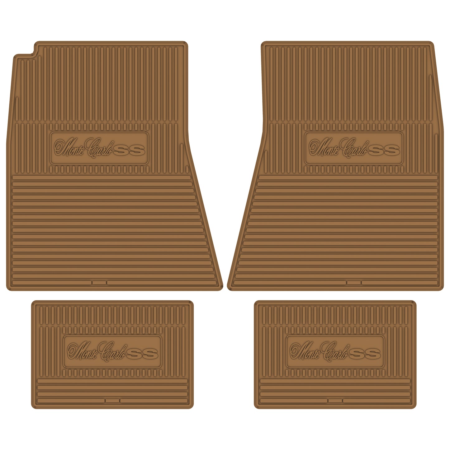 70-72 CHEVROLET 'MONTE CARLO SS' FLOOR MATS - GOLD