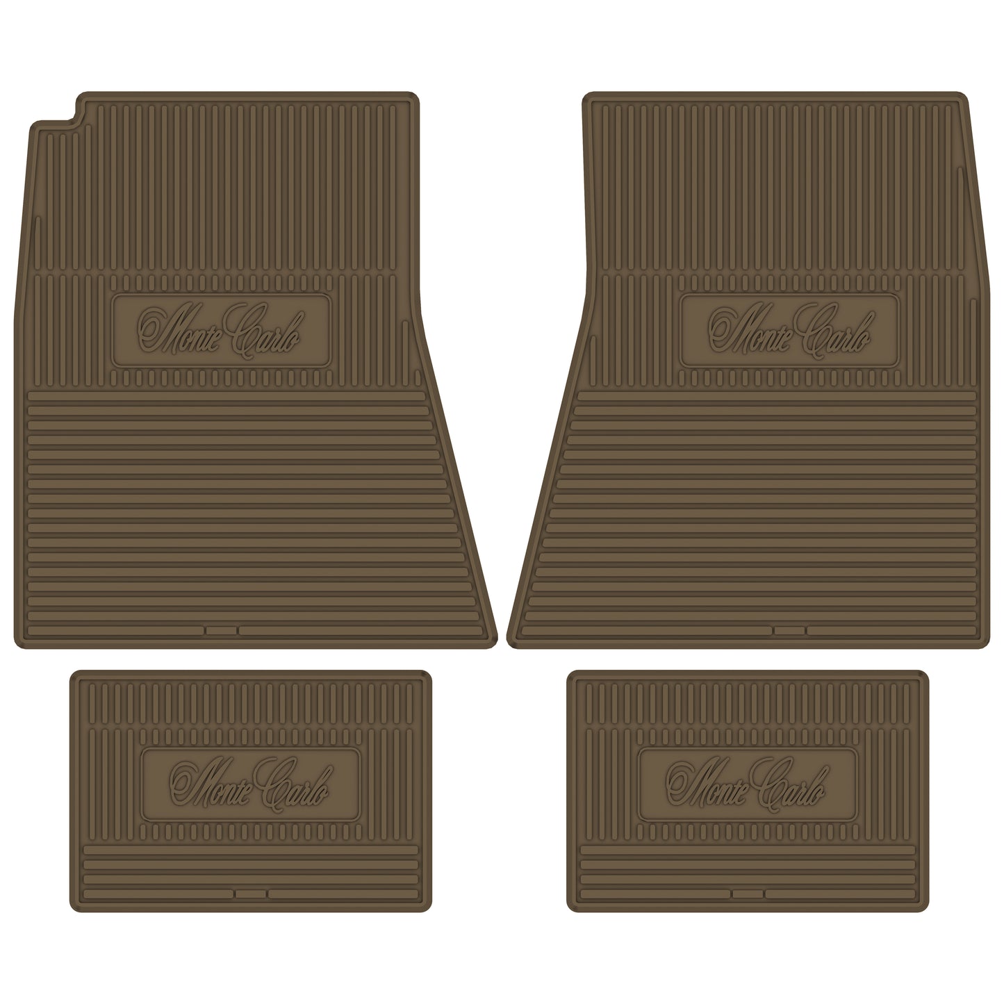 70-72 CHEVROLET 'MONTE CARLO' FLOOR MATS - DARK GOLD