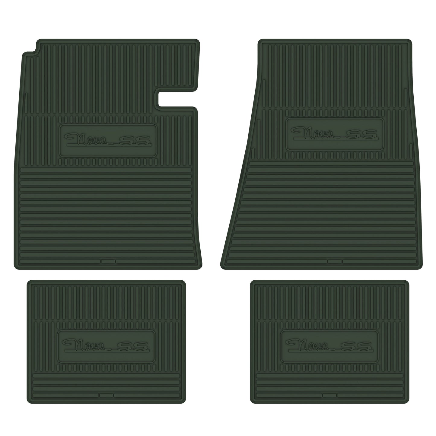 62-64 CHEVROLET 'NOVA SS' FLOOR MATS - GREEN