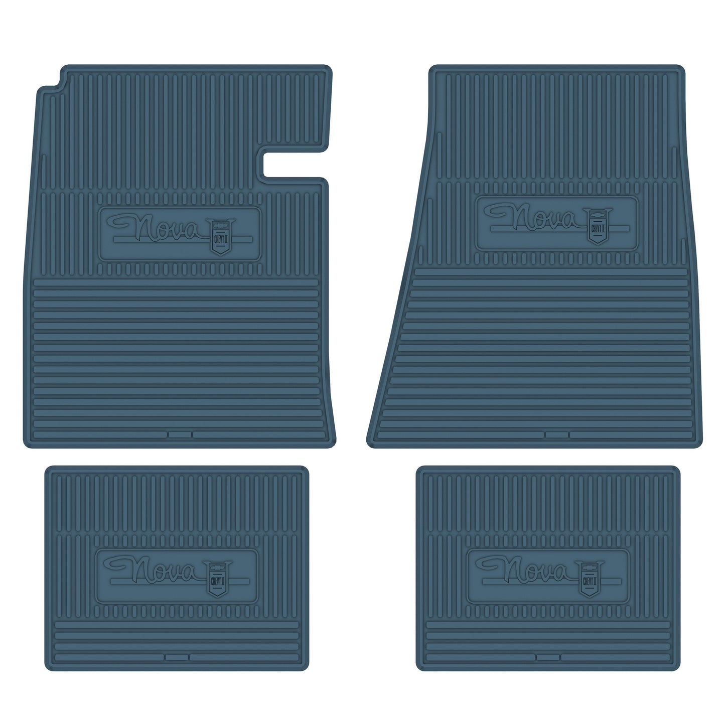 62-64 CHEVROLET 'NOVA' FLOOR MATS - MEDIUM BLUE