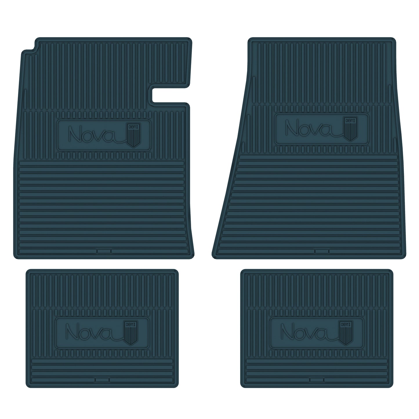 66-67 CHEVROLET 'NOVA' FLOOR MATS - TURQUOISE