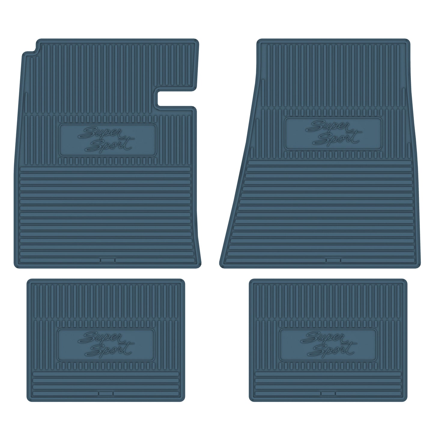 66-67 CHEVROLET 'NOVA SS' FLOOR MATS - MEDIUM BLUE