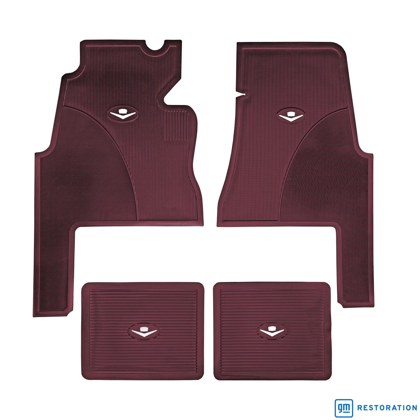 59-60 CADILLAC 'ORIGINAL REPRODUCTION' 2-DOOR FLOOR MATS - MAROON