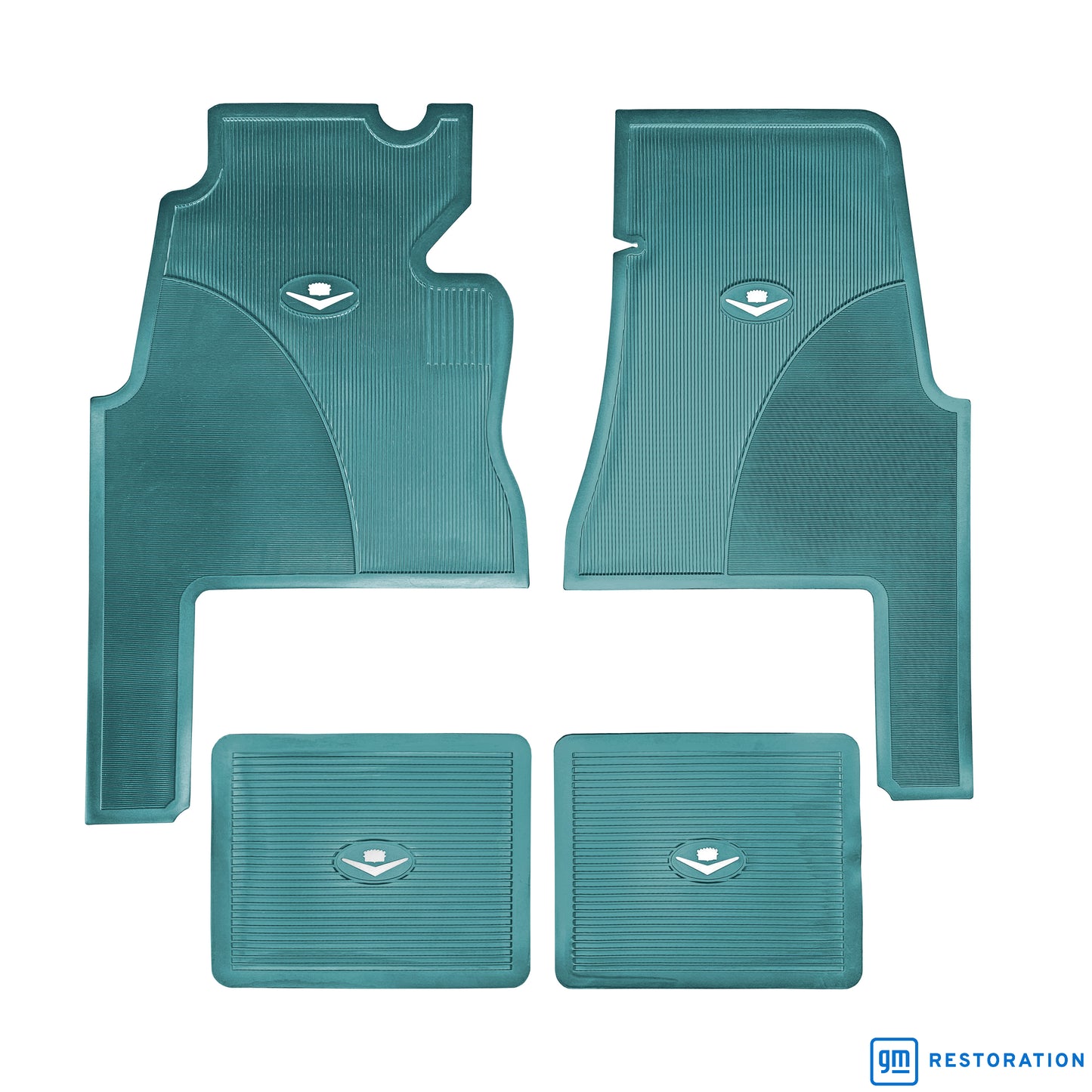 59-60 CADILLAC 'ORIGINAL REPRODUCTION' 2-DOOR FLOOR MATS - AQUA