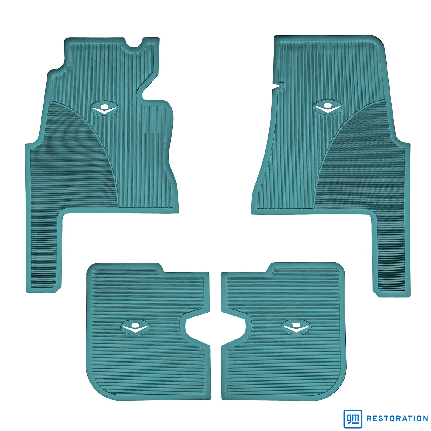 59-60 CADILLAC 'ORIGINAL REPRODUCTION' 4-DOOR FLOOR MATS - AQUA