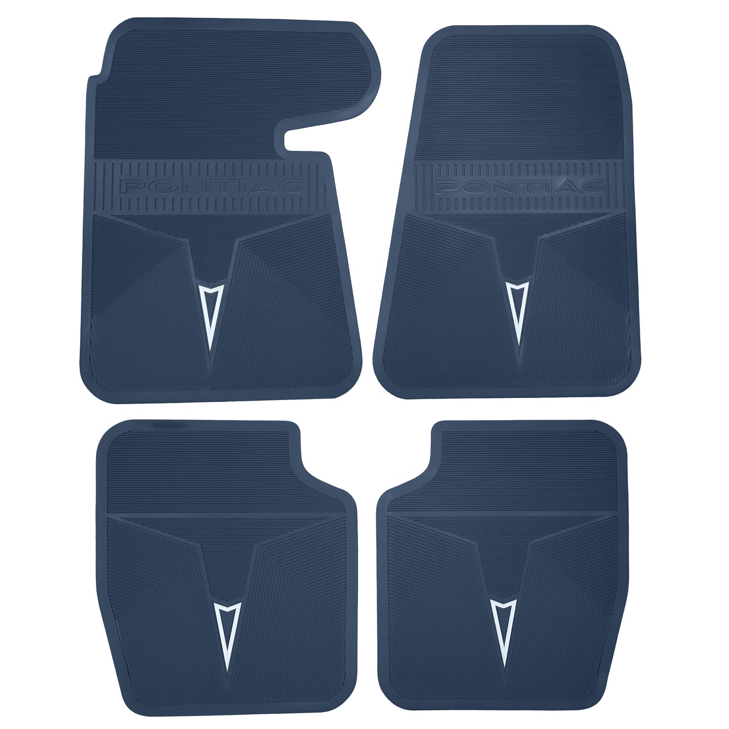 64-65 PONTIAC 'ORIGINAL REPRODUCTION' FLOOR MATS - SKY BLUE W/ SILVER