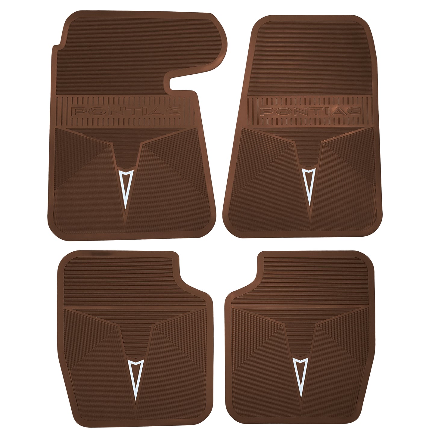 64-65 PONTIAC 'ORIGINAL REPRODUCTION' FLOOR MATS - SADDLE