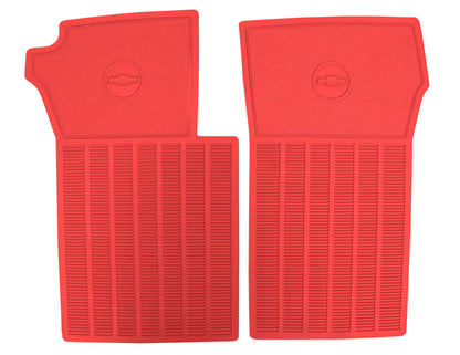 63-67 CORVETTE 'ORIGINAL REPRODUCTION' FLOOR MATS- BRIGHT RED