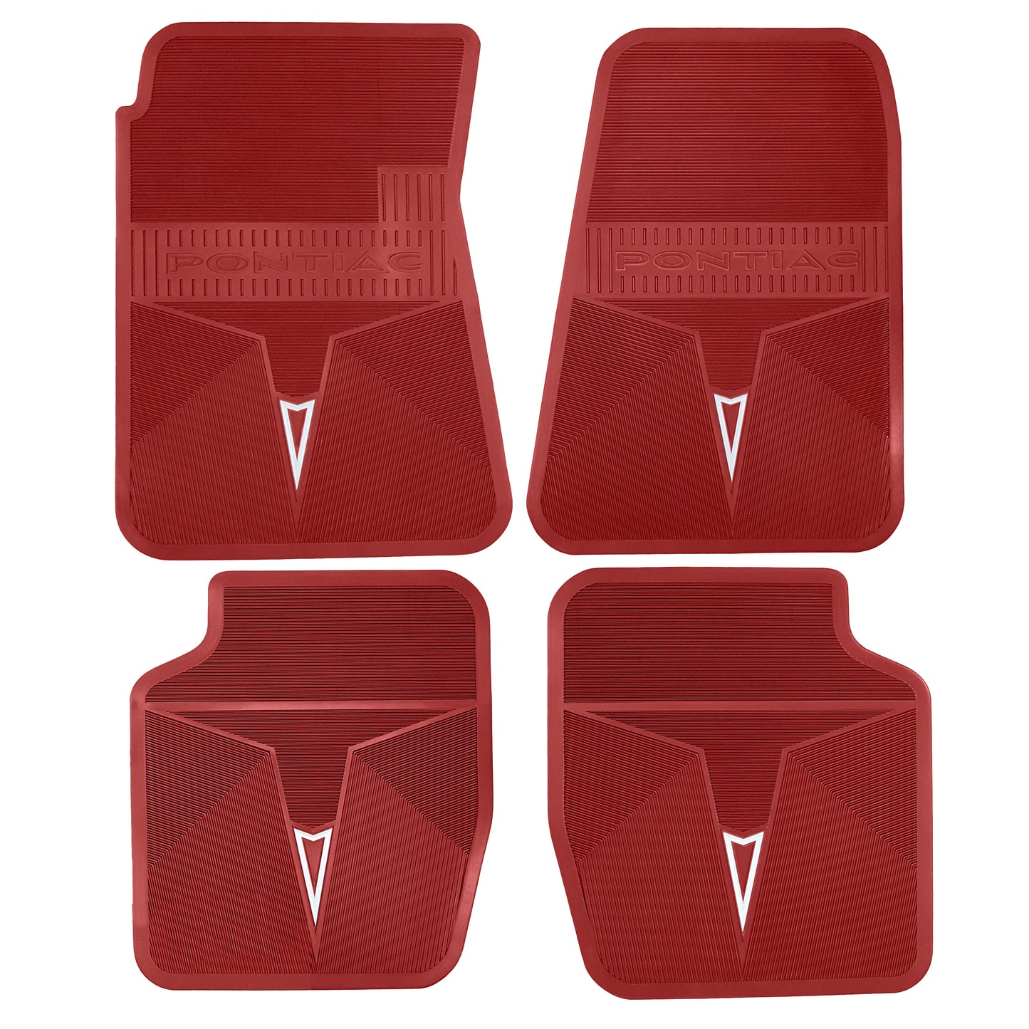 66-67 PONTIAC GTO/LEMANS/TEMPEST 'ORIGINAL REPRODUCTION' FLOOR MATS - RED