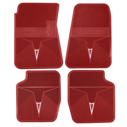 66-67 PONTIAC GTO/LEMANS/TEMPEST 'ORIGINAL REPRODUCTION' FLOOR MATS - RED