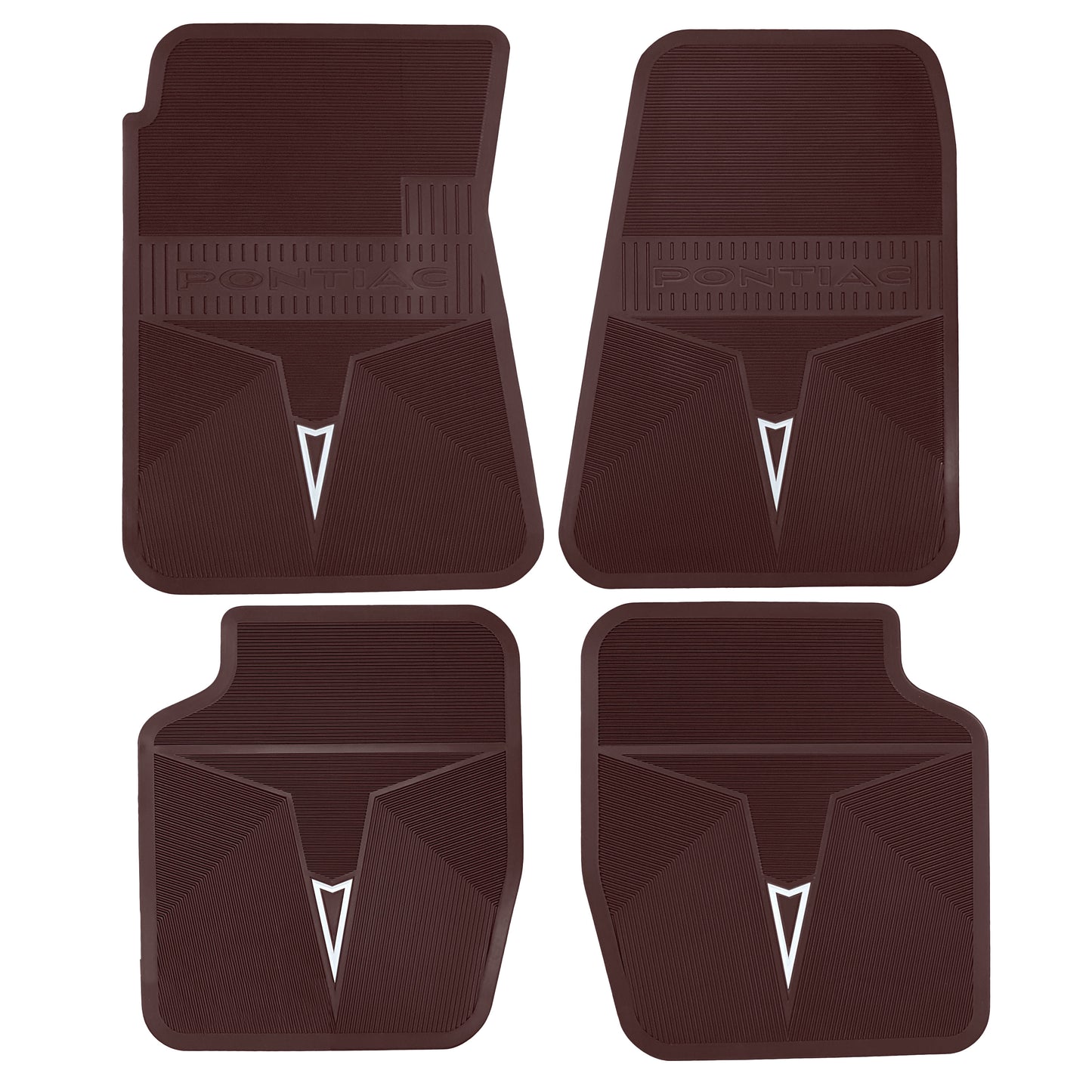66-67 PONTIAC GTO/LEMANS/TEMPEST 'ORIGINAL REPRODUCTION' FLOOR MATS - MAROON